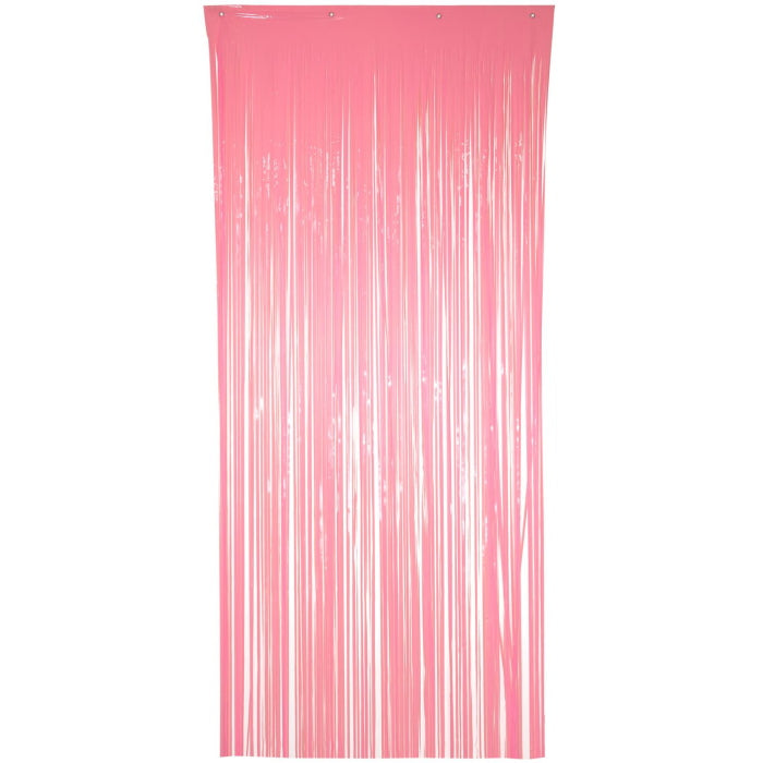 Pastel Pink Foil Door Curtain 0.9m x 2.40m | Party Save Smile
