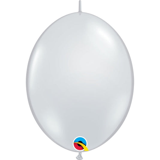 Diamond Clear Quick Link Balloons - 12 inch | Party Save Smile