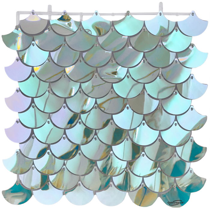Iridescent Mermaid Scales Sequin Wall Panels | Party Save Smile