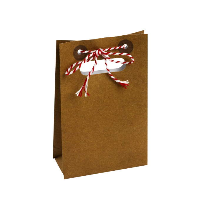 Rustic Kraft Heart Wedding Favour Treat Bag Pack of 10 | Party Save Smile