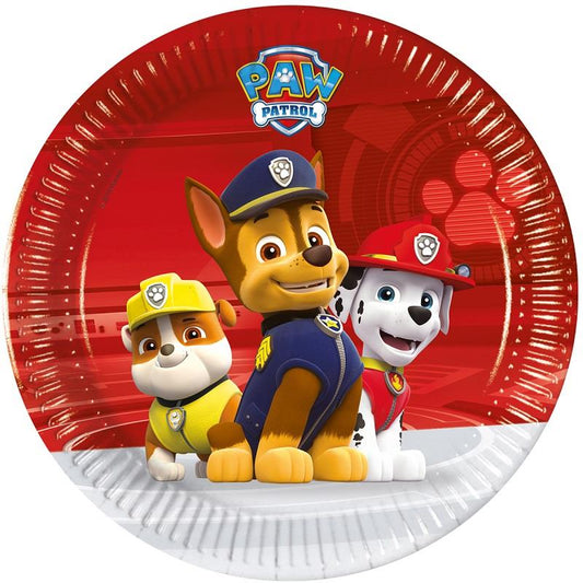 Small Paw Patrol Party Plates Pack of 8 | Party Save Smile