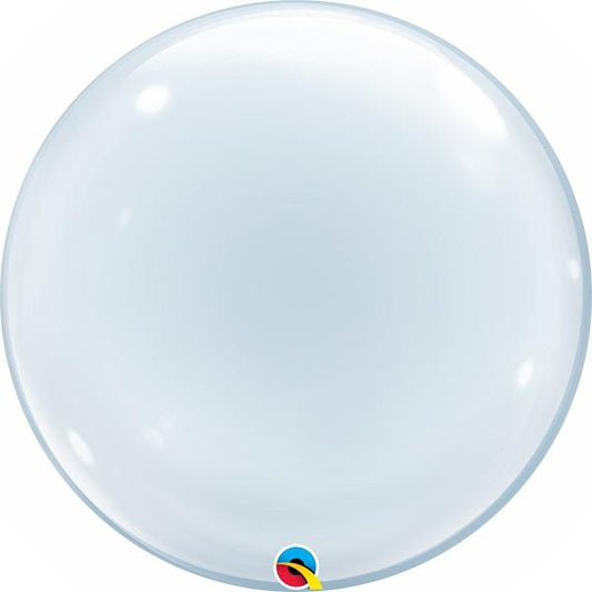 Clear 24&#34; Qualatex Deco Bubble Party Balloon