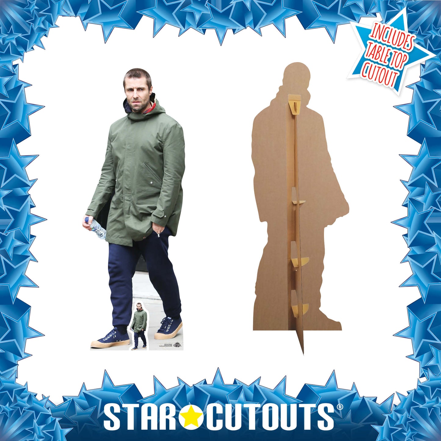 Liam Gallagher Cut Out Height 178cm Lifesize Cardboard Cutout With Mini