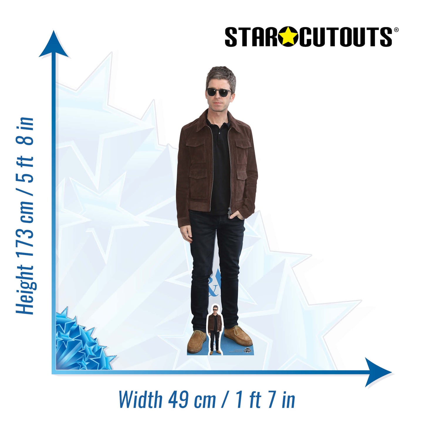 Noel Gallagher Cardboard Cutout Life Size Height 173cm