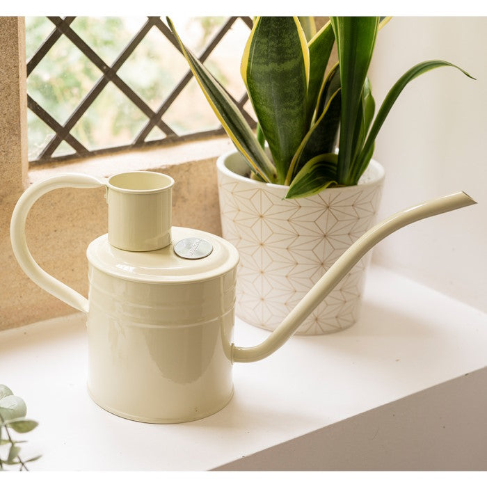 Kent and Stowe Indoor Metal Watering Can 1ltr Vintage Cream | Party Save Smile