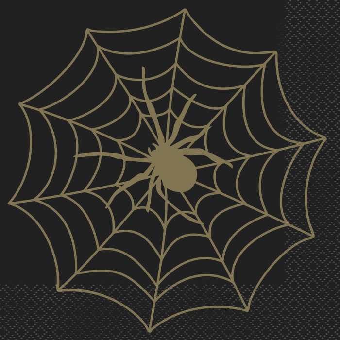 Spider Web Halloween Party Pack: Tableware & Decoration Kit