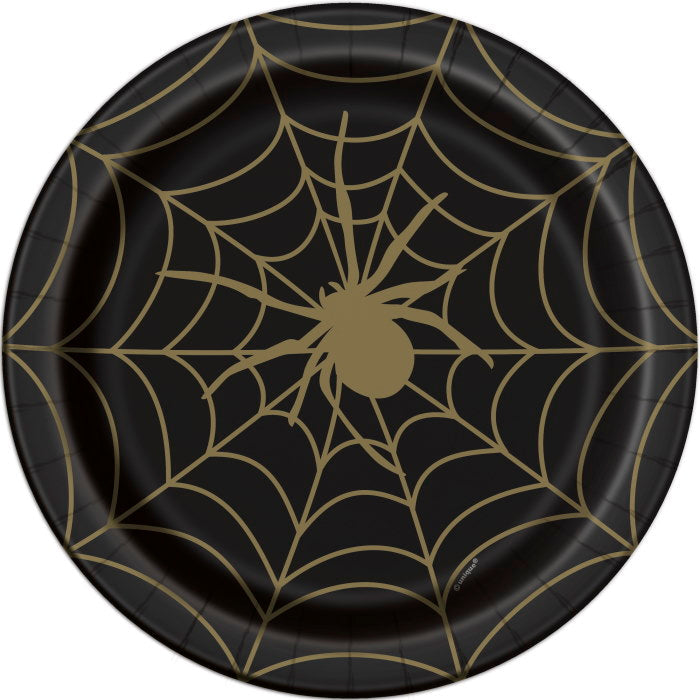Spider Web Halloween Party Pack: Tableware & Decoration Kit