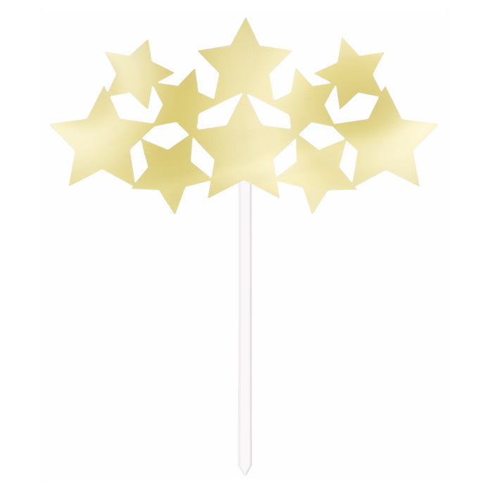Gold Stars Cake Topper Decoration | Party Save Smile