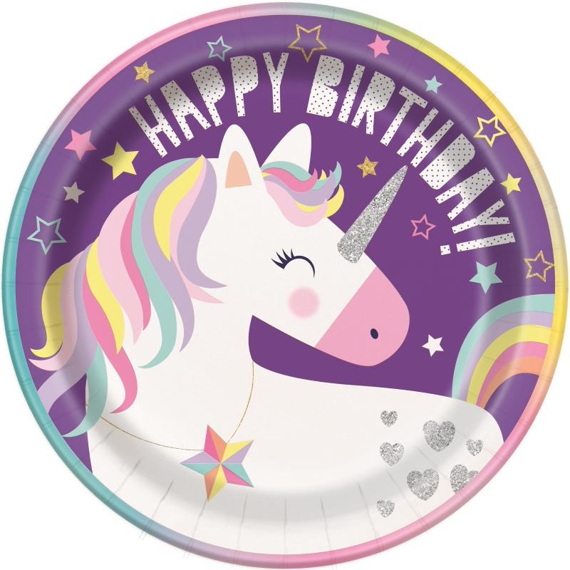 Rainbow Unicorn Party Packs (Tableware)