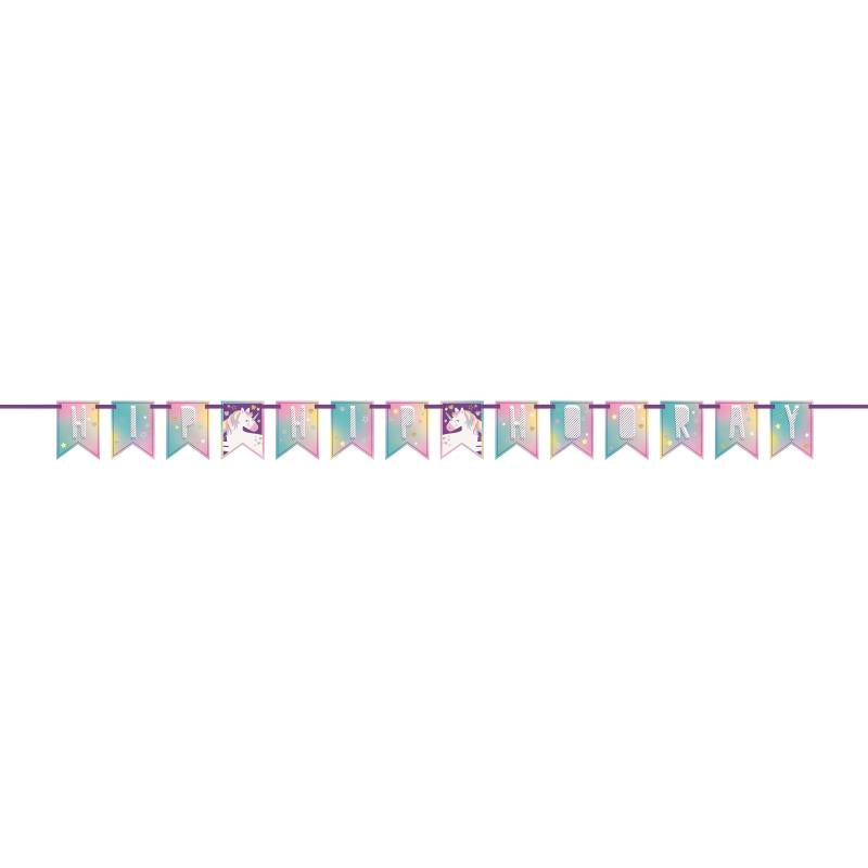 Rainbow Unicorn Party Packs: Tableware & Decoration Kit