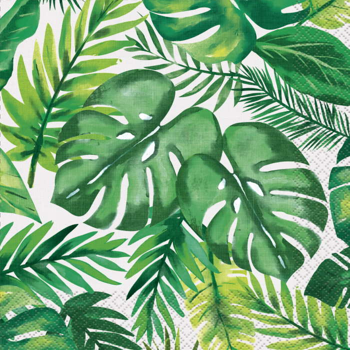 Tropical Leaf Napkins Pack of 16 | Party Save Smile