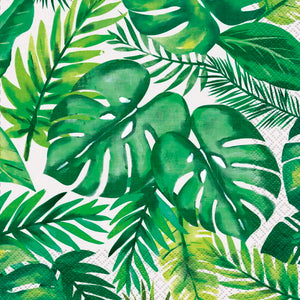 Tropical Leaf Napkins Pack of 16
