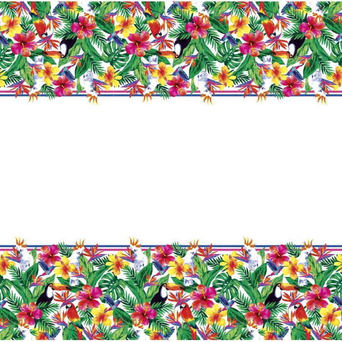 Tropical Party Tableware Kit for 8 - 48 Guests