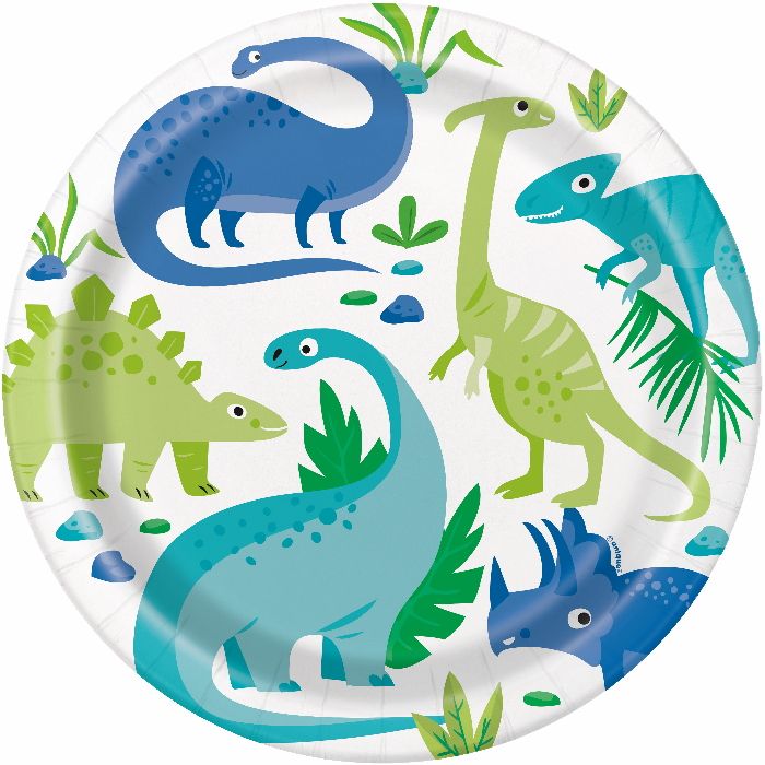 Blue & Green Dinosaur Party Set
