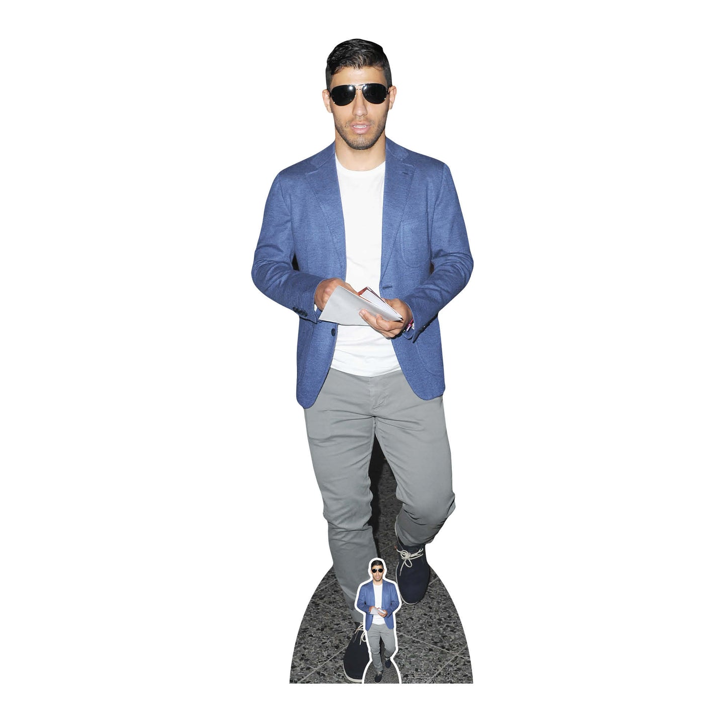 Sergio Agüero Cardboard Cut Out Height 173cm Lifesize With Mini