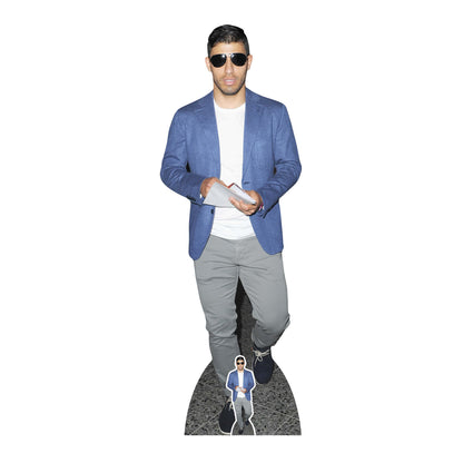 Sergio Agüero Cardboard Cut Out Height 173cm Lifesize With Mini