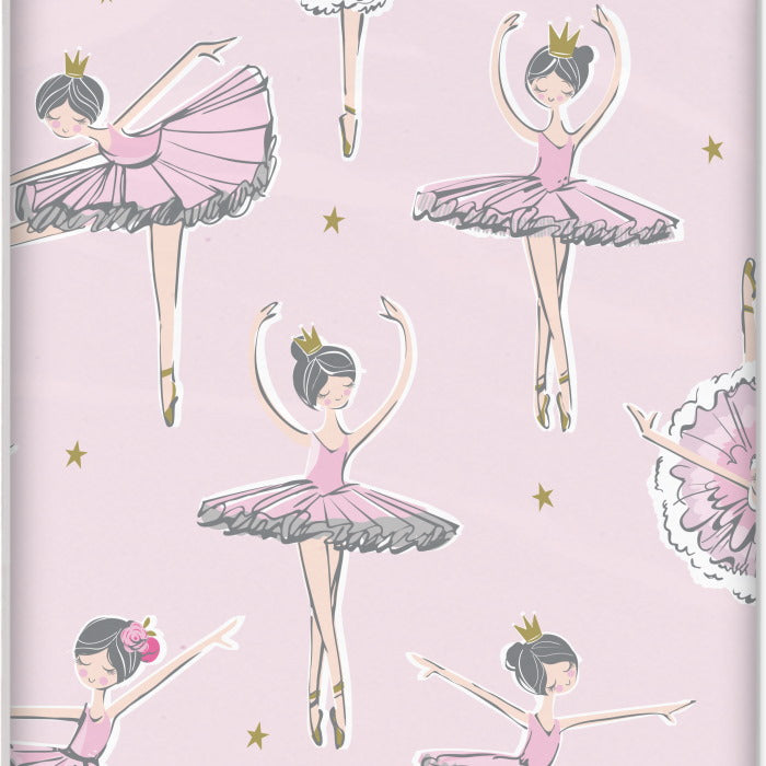 Ballerina 1st Birthday Party Pack: Tableware and Decoration Kit