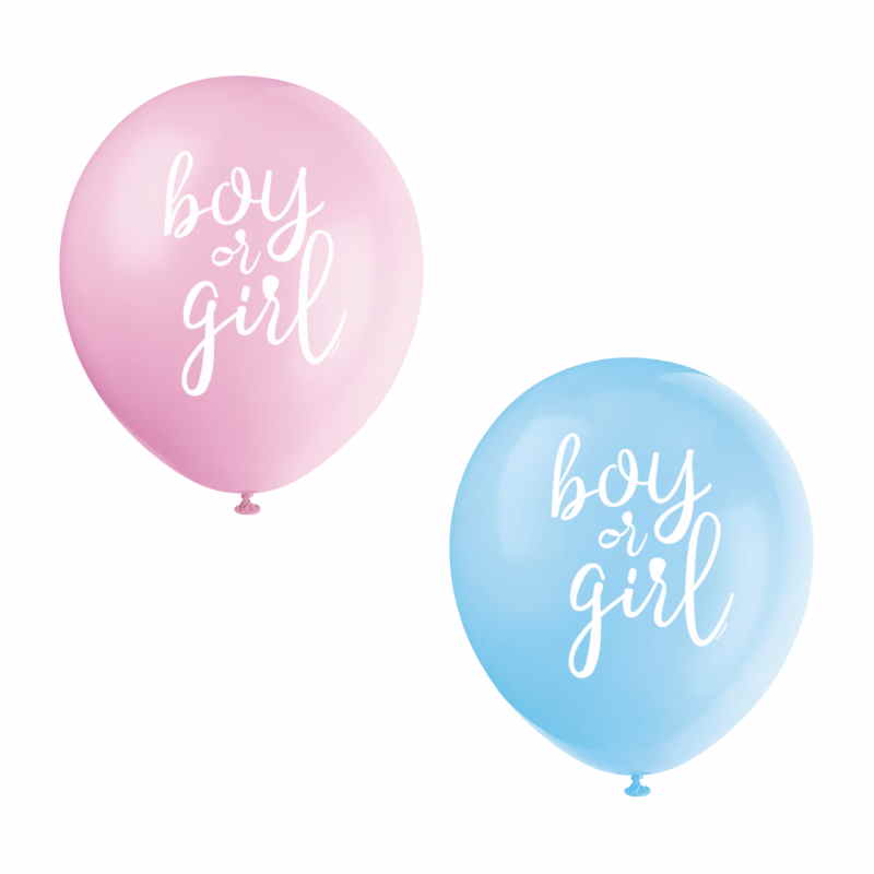 Boy or Girl Gender Reveal Party Pack: Kit with Decorations