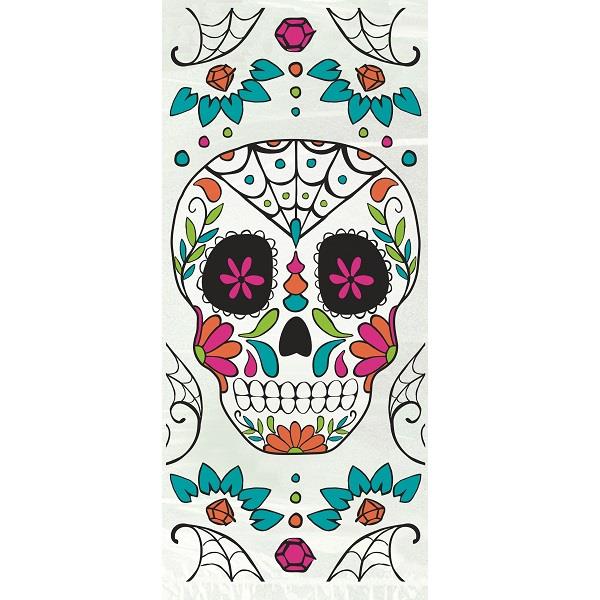 Day of the Dead Cellophane Party Bags Pack of 20 | Party Save Smile