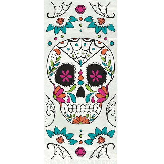 Day of the Dead Cellophane Party Bags Pack of 20 | Party Save Smile