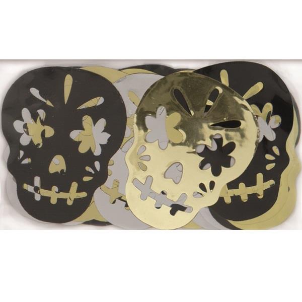 Metallic Skull | Halloween Party Table Confetti Decoration | Party Save Smile
