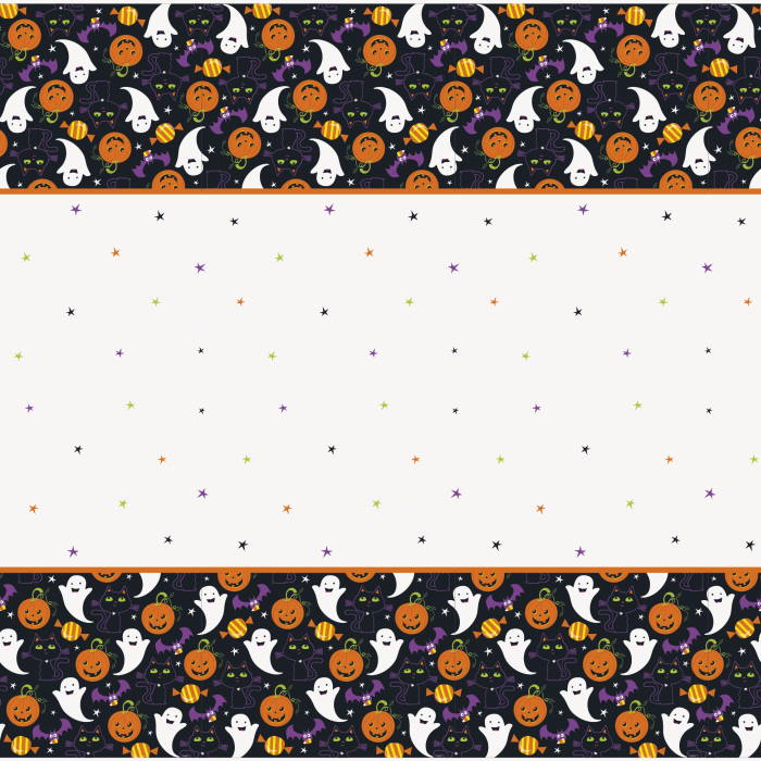 Cat & Pumpkin Halloween Party Pack: Tableware & Decoration Kit