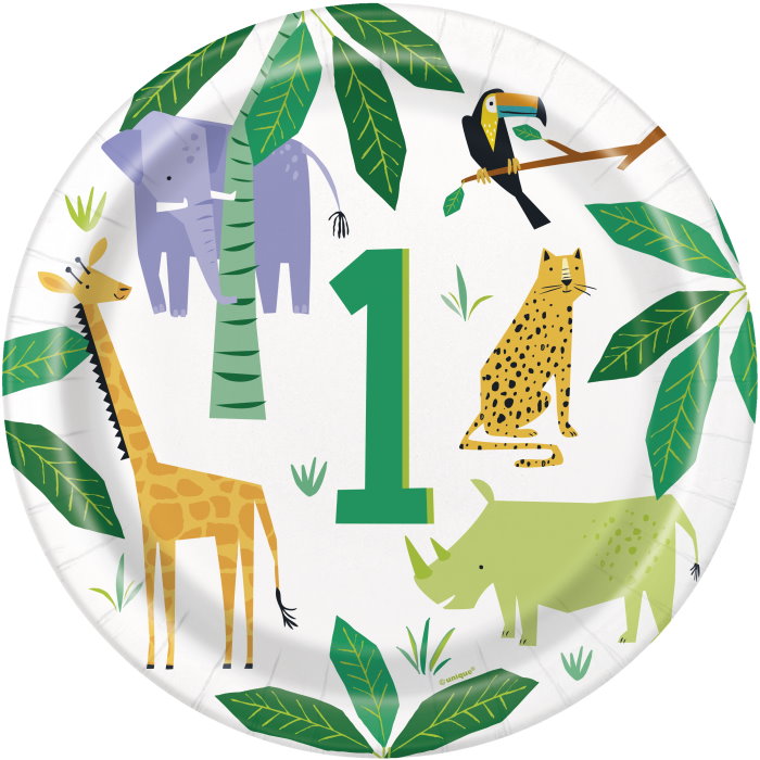 Jungle Animal 1st Birthday Party Pack & Decoration Kit