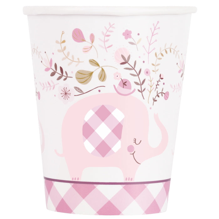 Pink Elephant Baby Shower Party Pack