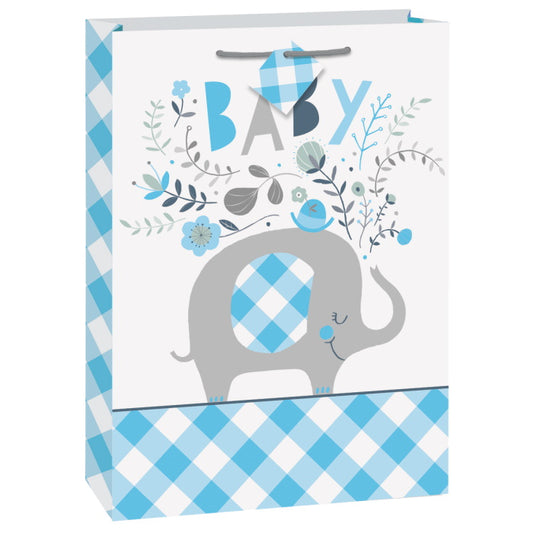 Blue Elephant Baby Shower Gift Bags | Party Save Smile