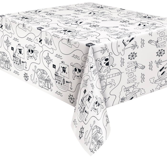 Pirate Tablecloth - For Your Guests To Colour | Party Save Smile
