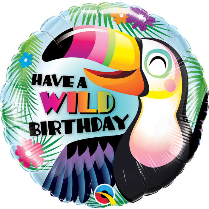 Happy Birthday Toucan Balloon 18 inches | Party Save Smile
