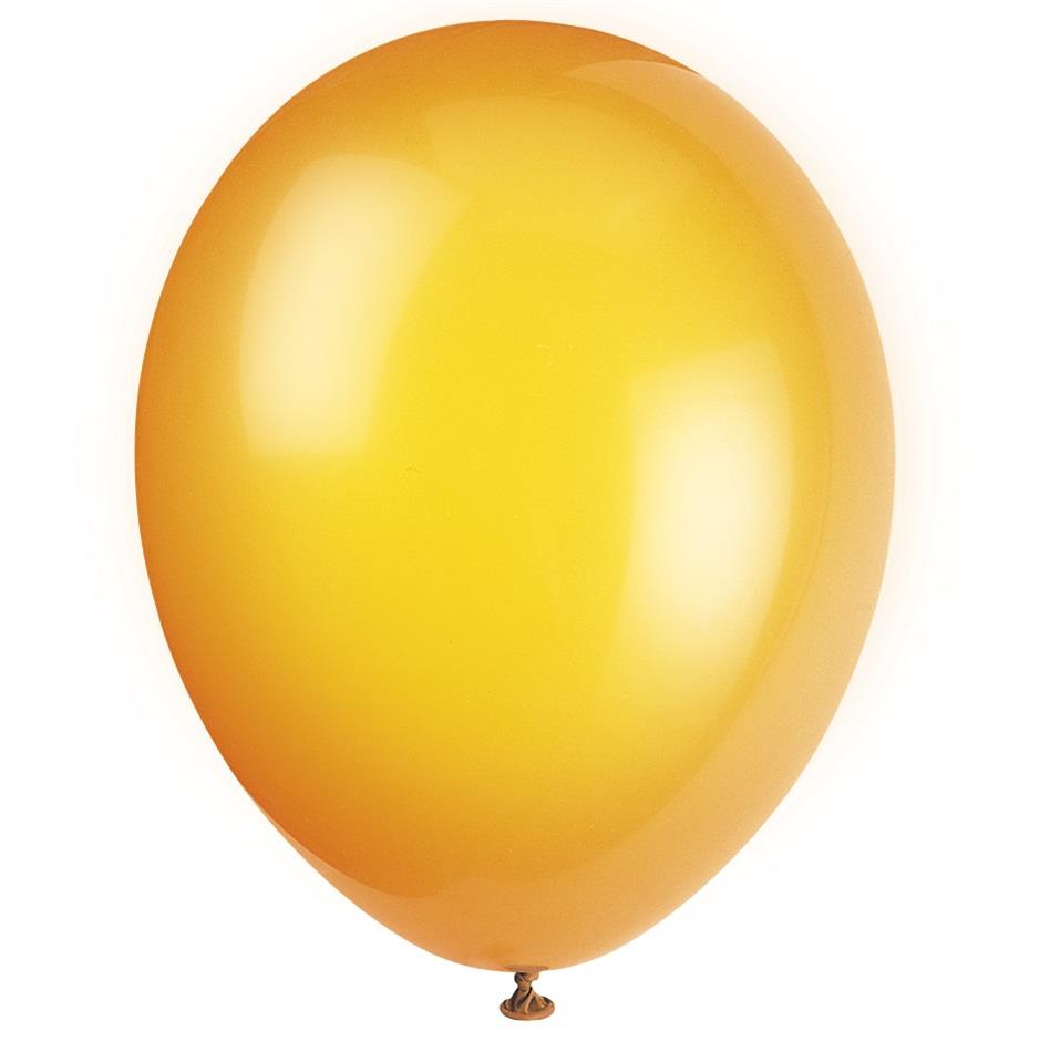 Citrus Orange 12 inch Party Latex Balloons Pack of 10 | Party Save Smile