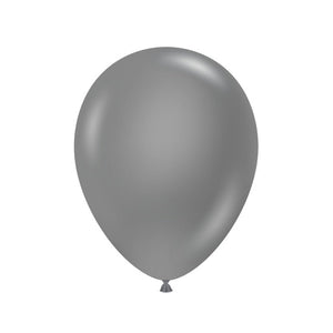 Tuftex Metallic Silver Latex Balloons 5 inches