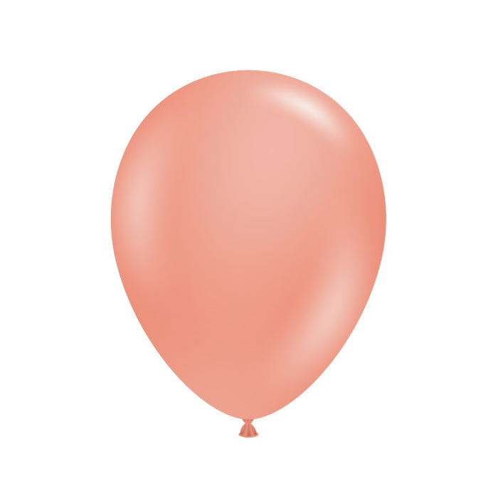 Tuftex Metallic Rose Gold Latex Balloons 5 inches | Party Save Smile