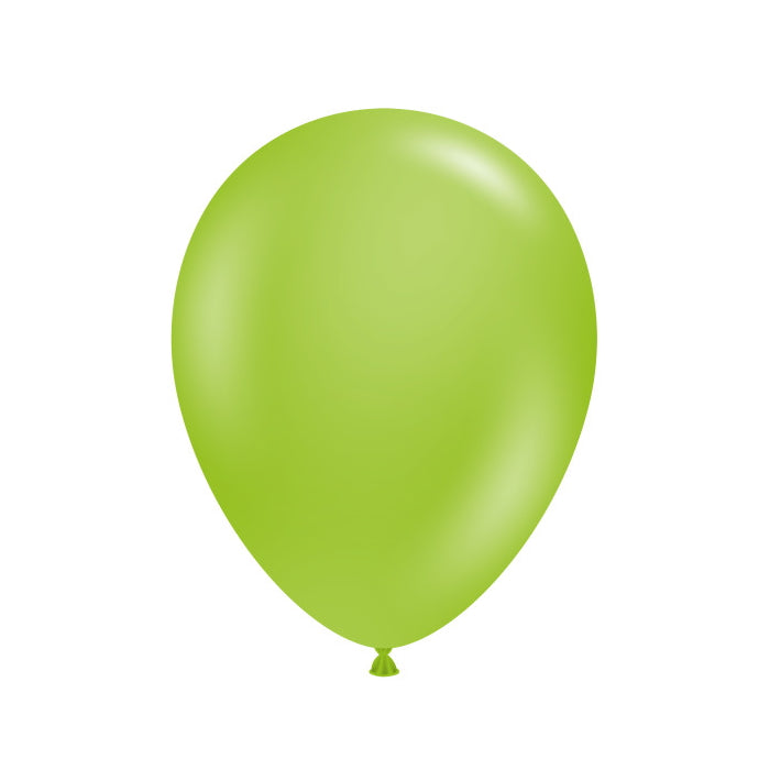 Tuftex Lime Green Latex Balloons 5 inches | Party Save Smile