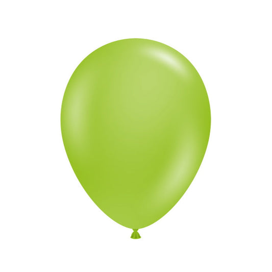 Tuftex Lime Green Latex Balloons 5 inches | Party Save Smile