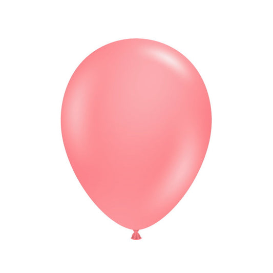 Tuftex Coral Latex Balloons 5 inches | Party Save Smile