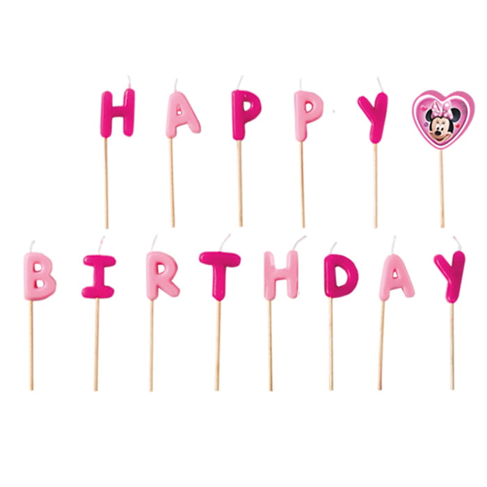 Minnie Mouse Junior Happy Birthday Cake Candles | Party Save Smile