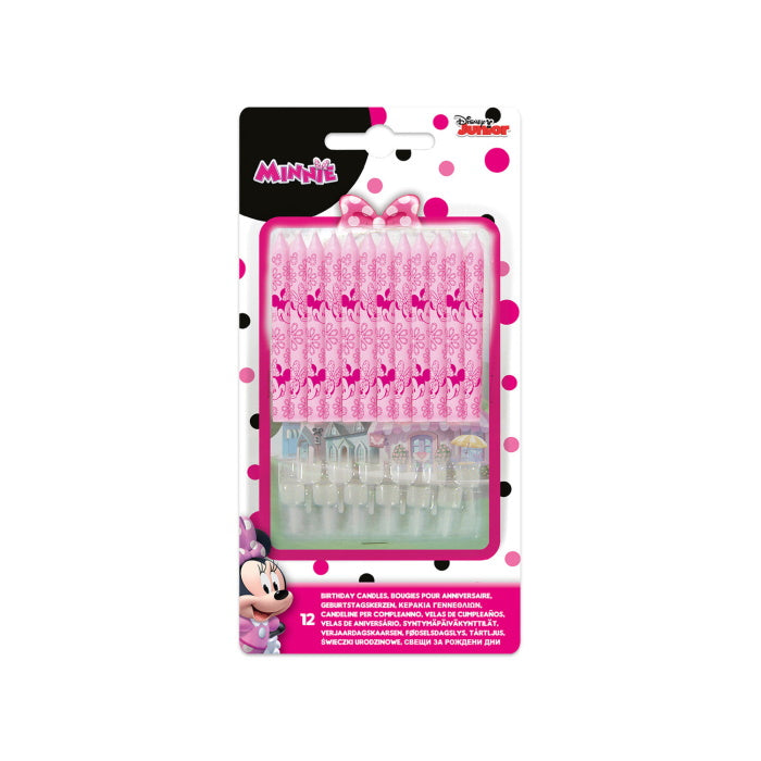 Minnie Mouse Junior Cake Candles 12 Pack | Party Save Smile