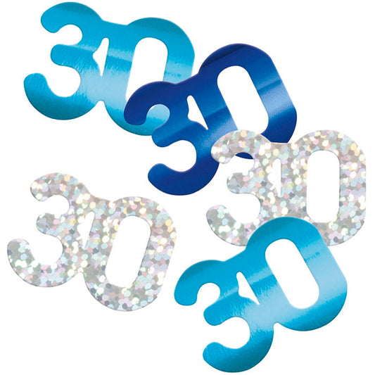 Blue and Silver 30 Confetti 14g | Party Save Smile