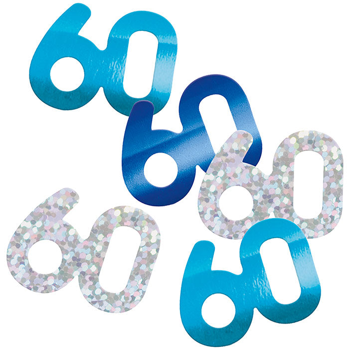 Blue and Silver 60 Confetti 14g | Party Save Smile