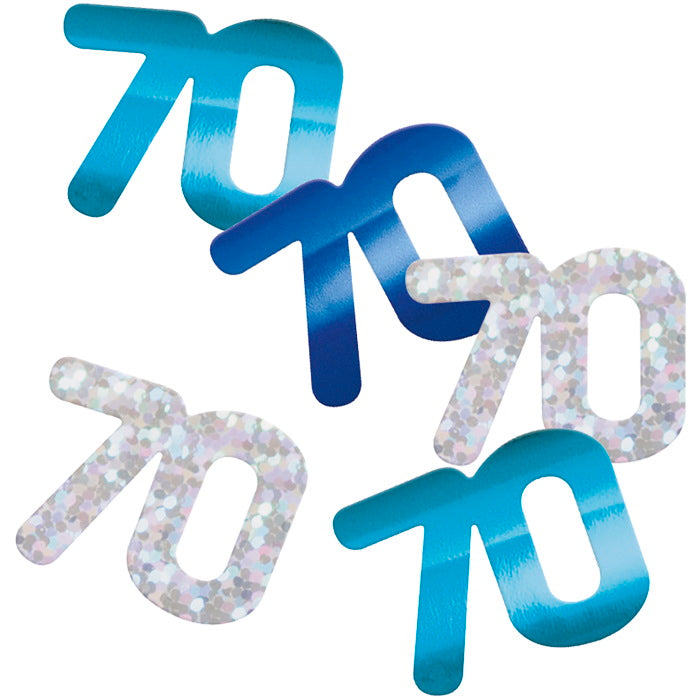 Blue and Silver 70 Confetti 14g | Party Save Smile