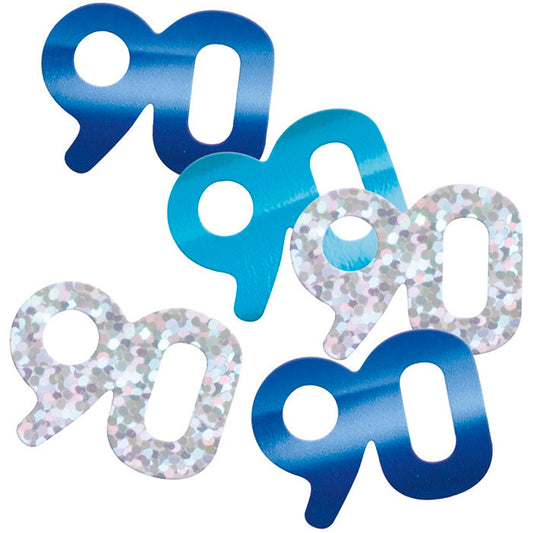 Blue and Silver 90 Confetti 14g | Party Save Smile