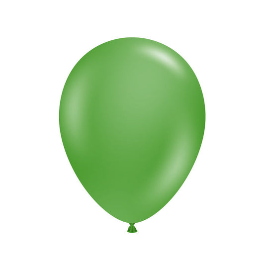 Tuftex Green Latex Balloons 5 inches | Party Save Smile