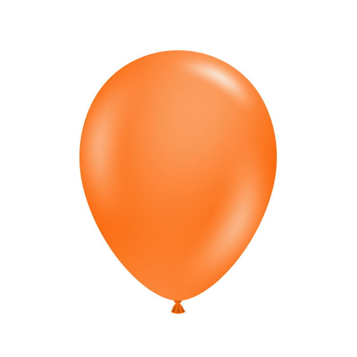 Tuftex Orange Latex Balloons 5 inches | Party Save Smile