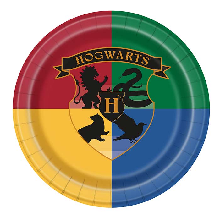 Harry Potter Party Plates 8 Pack (Houses) | Party Save Smile