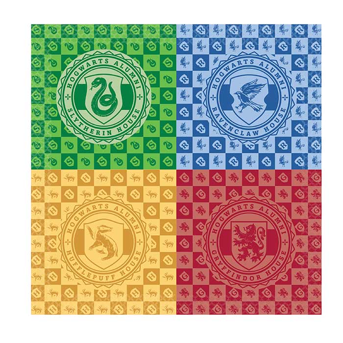 Harry Potter Napkins 16 Pack (Houses) | Party Save Smile