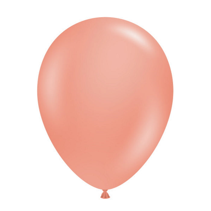 Tuftex Metallic Rose Gold Latex Balloons 11 inches | Party Save Smile