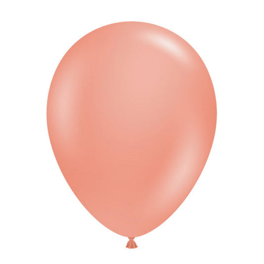 Tuftex Metallic Rose Gold Latex Balloons 11 inches | Party Save Smile
