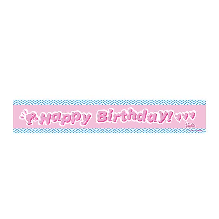 Barbie Birthday Party Banner 1.8 metres | Party Save Smile